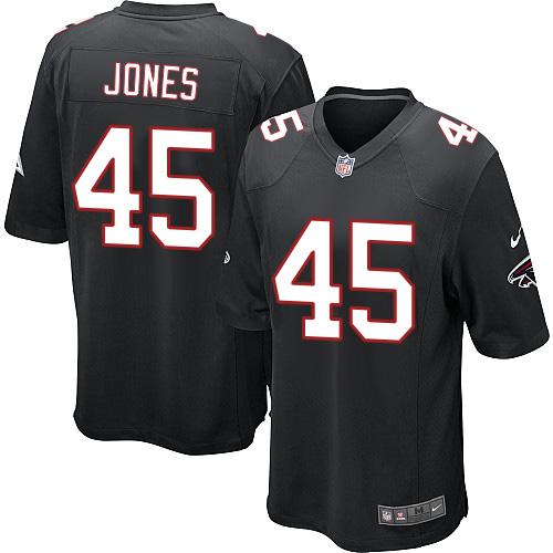 Nike Falcons #45 Deion Jones Black Alternate Youth Stitched NFL Elite Jersey - Click Image to Close